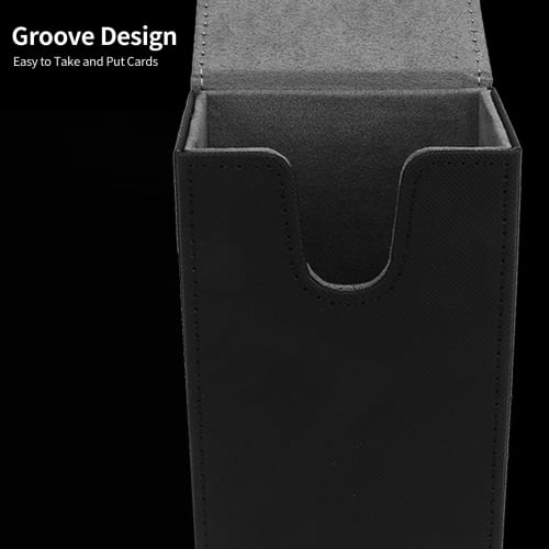 PU Leather Tarot Card Box, Tarot Card Storage Case, Tarot Card Case, Tarot Card Holder (Black)