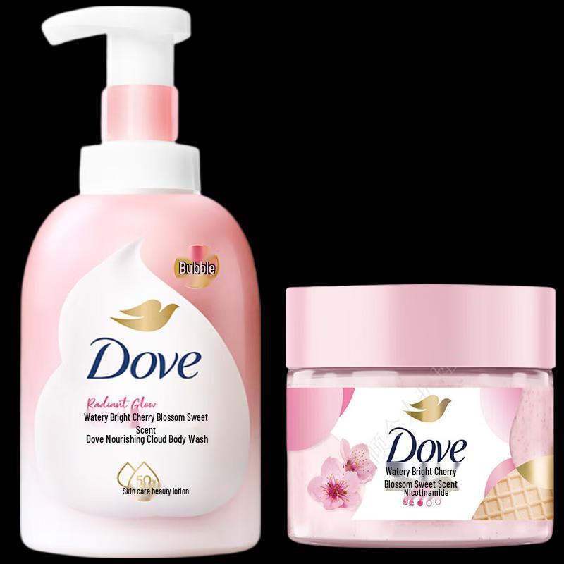 Набор для ванны и пилинг с ароматом вишневого цвета Dove