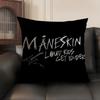 Hot Pop Rock Band M-Maneskin Pillow Case Double-Sided Printing Short Plush Sofa Cushion Cover Bedroom Bedside Pillow