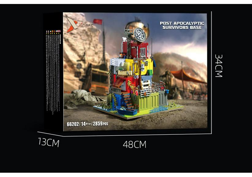 Jie Xing Doomsday Survival Base Building Blocks - Educational Toy Model for Children