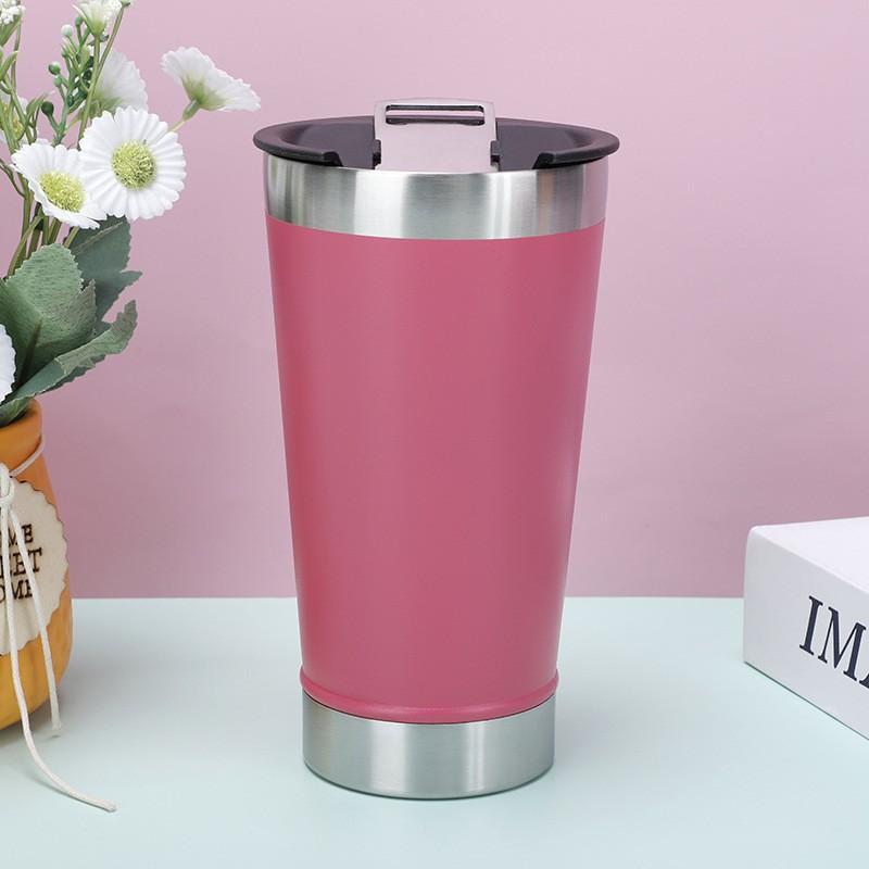 473ml Cold Beer Cups with Bottle Opener Lid Stainless Steel Thermos Water Coffee Mugs for Tea Thermal Tumblers Drinkware