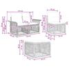 Garden Sofa Set 7 Pieces Grey Poly Rattan