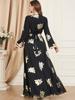 3371 Middle Eastern Spring Fashion Muslim Women's Abaya Two-Piece Dress