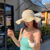 Bow Summer Lace Hat Beach Straw Hat Beach Hat Brim Sun Protection Vacation Sun Hat Sun Hat