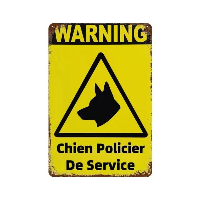 Vintage Warning Beware Metal Tin Signs Plaque  Wall Decoration Art Posters for Man Cave Home Cafe Garden Club Bar  Iron Paint