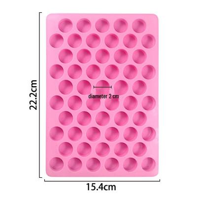 55-Cavity Round Silicone Baking & Wax Seal Mold