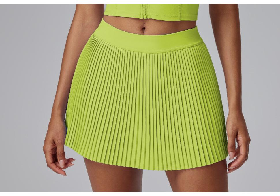 Women s Quick-Dry Pleated Tennis Skort: Anti-Exposure, Two-in-One Design for Fitness and Golf X-Large