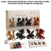 Diy 3d Bead Kit With Cartoon Gnome Figurines For Handmade Gift Creation