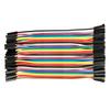 5 PCS 40 Pin Female To Female Jumper Wires Set 10cm Copper Dupont Wire AWG 24 Colorful Ribbon Cable Electronics Projects