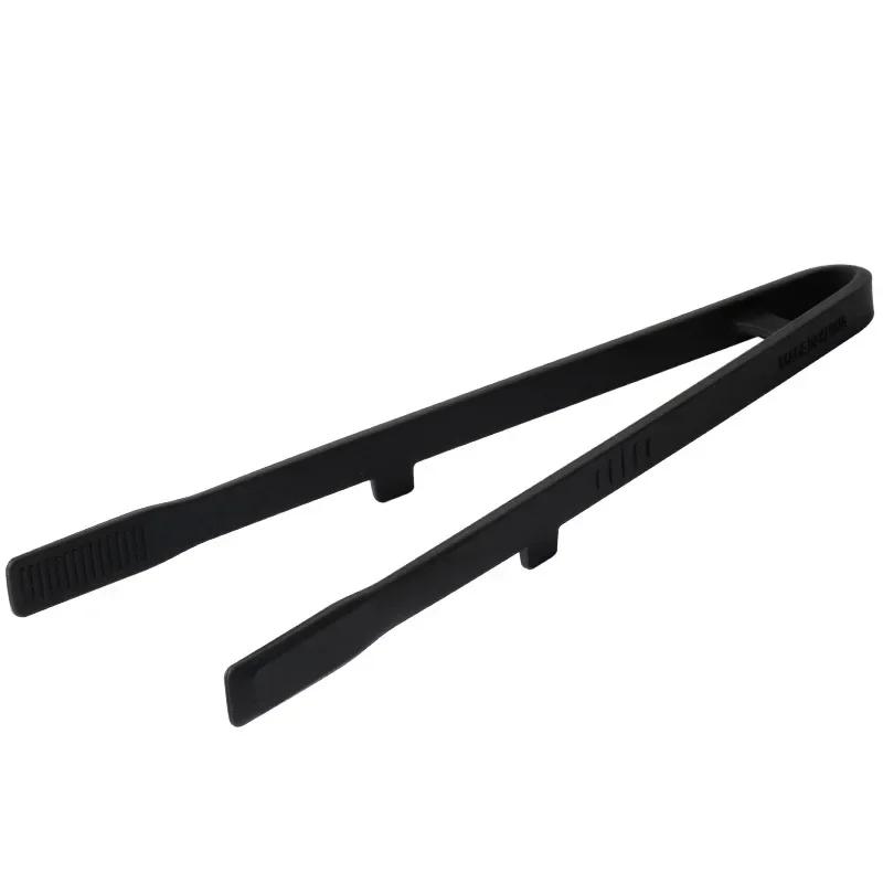 Silicone Grill Tongs Non-Stick Food Bread Clip Heat Resistant BBQ Salad Cooking Serving Clamp Steak Pasta Clip for Kitchen