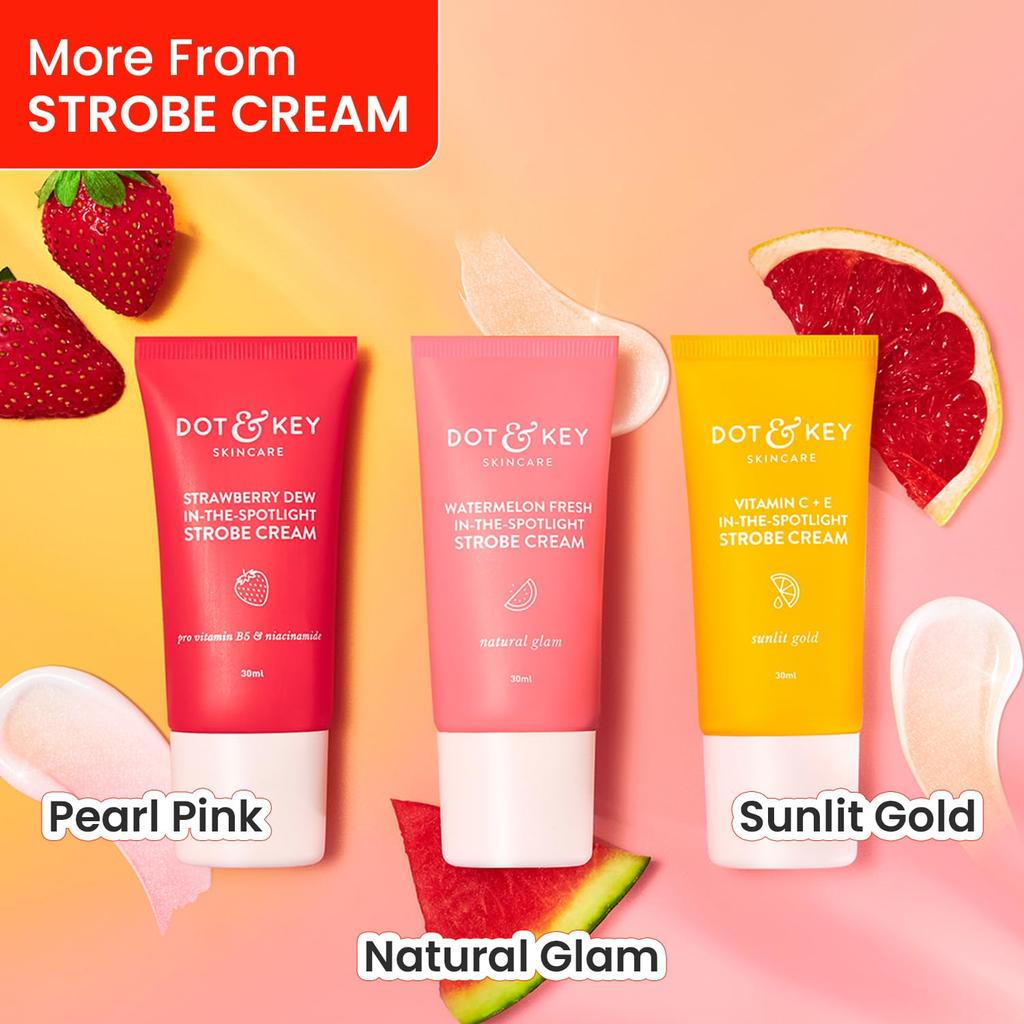 Dot & Key In-The-Spotlight Strobe Cream Gesichtsfeuchtigkeitscreme Und Highlighter Für Strahlenden Sofort-Glow Alle Hauttypen 30 ml