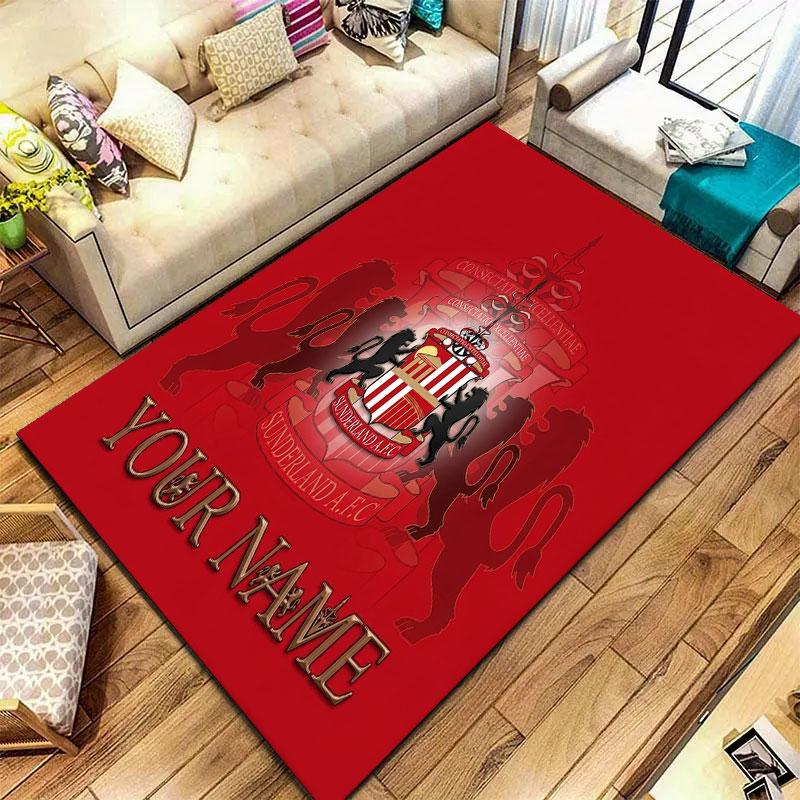 Sunderland A.F Custom Name Carpet Rug for Living Room Bedroom Home Sofa Decoration,Kids play Non-slip Floor Mat