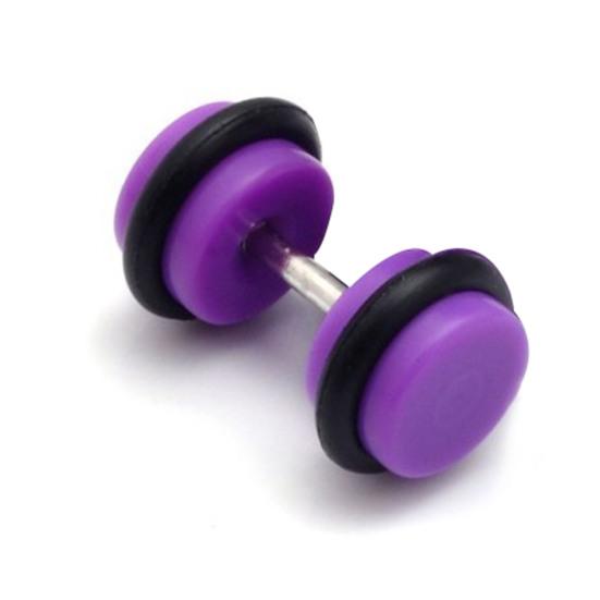 1 Stück Stecker Ohrring Mini Realistisch Geometrisch All-Match Anlaufgeschützt Dekorativ Geschenk Dame Mädchen Rund Hantel