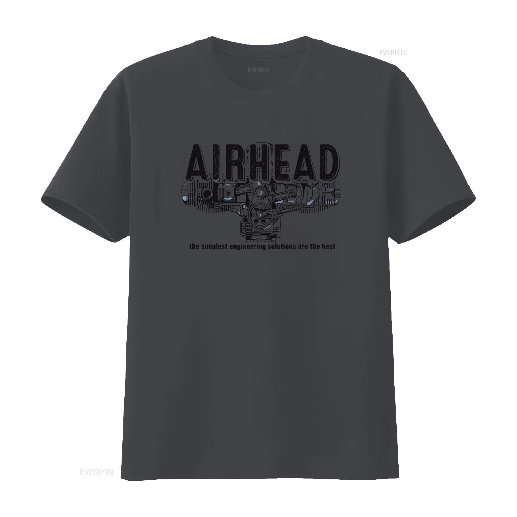 

Motorcycle Biker Airhead Boxer Flat Twin Engine R80 R100 GS T Shirt Simple Engineering Design vintage Washed Slightly 4XL