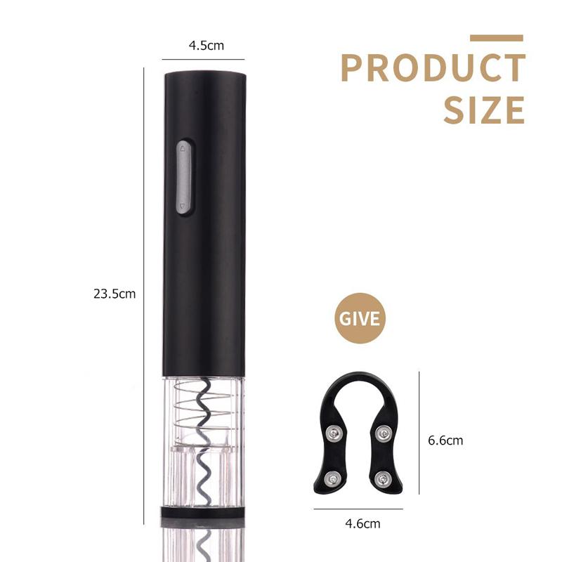 LMETJMA Elektrický otvírák na víno Automatický elektrický otvírák na korky na víno s řezačkou fólie Sada otvíráku na víno KC0317