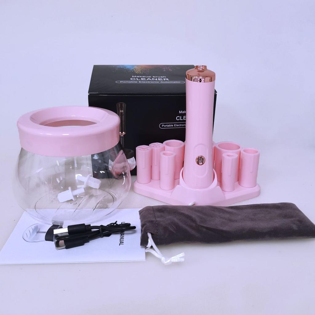 Professional 1PC Black/pink  Electric Makeup Brush Cleaner Fast Washing Drying Make up Brushes Cleaning Makeup Brush Tools