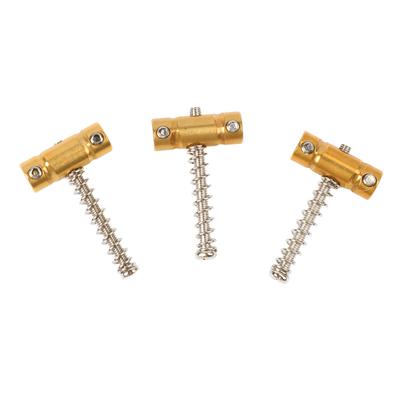 3PCS Guitar Saddles Brass Tuning String Bridge Saddle Replacement for GT Series Electric Guitar