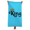 King and Queen's Velvet Bath Towel Beach Towel Cushion Large Bath Towel Beach Towel Printed Microfiber Towel Minimum Order