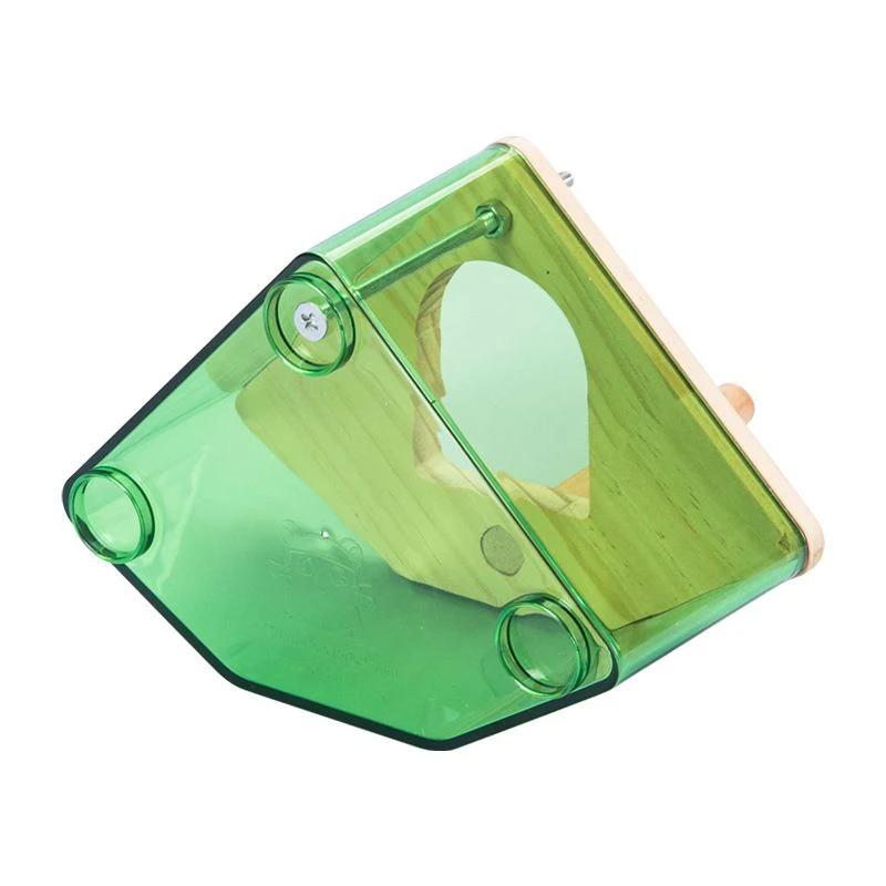 Transparent Wooden Bird House Nest for Parrots Parakeets Cockatiels Breeding Box Cage Accessories  Home Balcony Decoration Easy