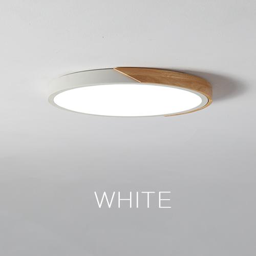 LED Surface Mount Ceiling Light Modern Ultra Thin Lighting Wood Lamp Fixture Living Room Home Decor Balcony Remote Control remote RC dimmable белый