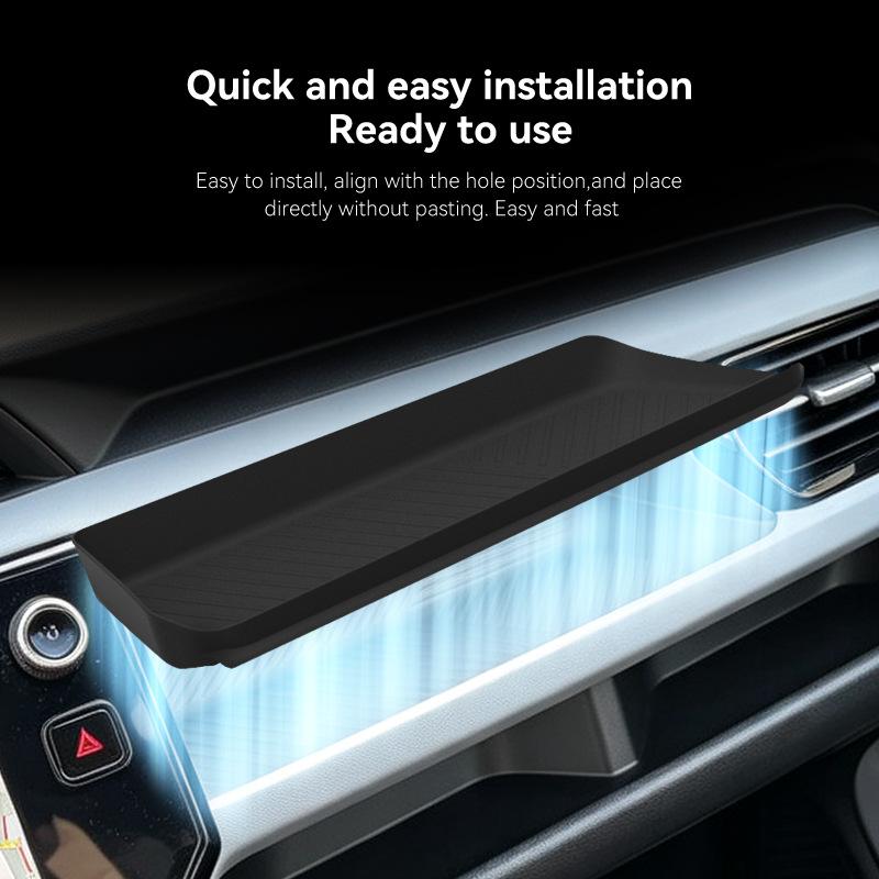 For 2027 Chevrolet CHEVY BOLT EV Silicone Passenger Dashboard Storage Box Car Organizer