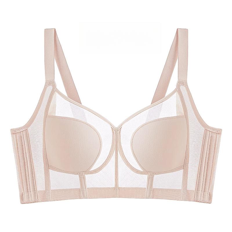 

Бюстгальтер без косточек женский большого размера бесшовный регулируемый бюстгальтер с полной чашкой для поддержки двойной груди 42/95D бежевый