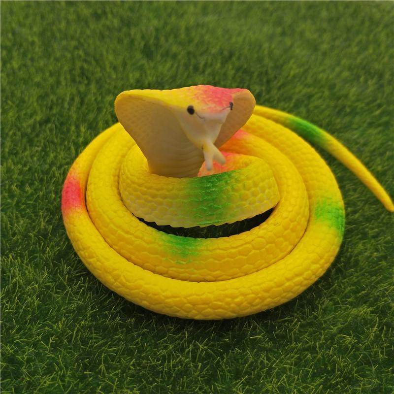 Children's Soft Rubber Toy - Large Green Fake Snake Prank Model