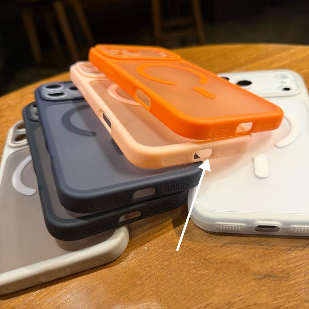 Matte Clear For Magsafe Wireless Charging Case for iPhone 17 Air 16 15 14 13 Pro Max Detachable Camera Lens Protect Shock Cover