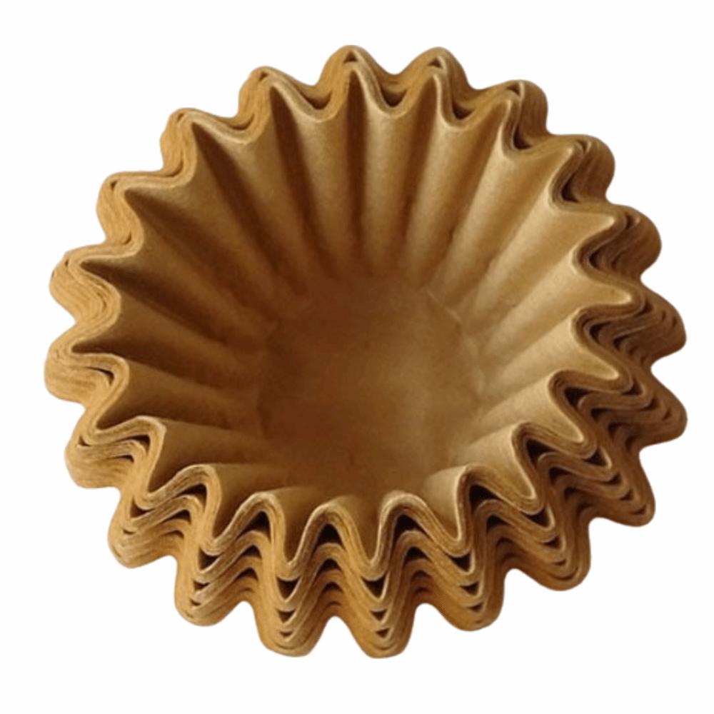 100 Pcs Durable 185mm Coffee Filter Paper Round Shape Flat Bottom Disposable Coffee Strainer Paper Filter Home Use