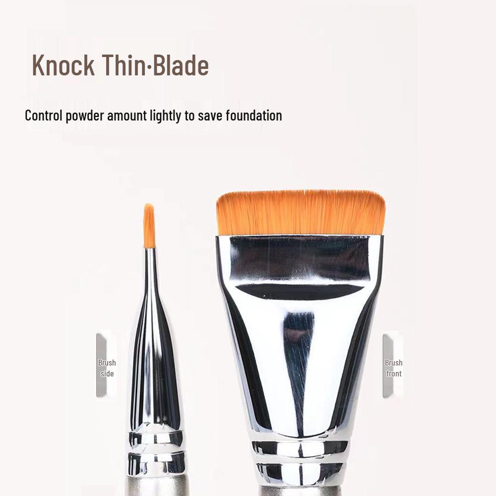 

Ultra-Thin Rose Gold Flat-Head Foundation Brush