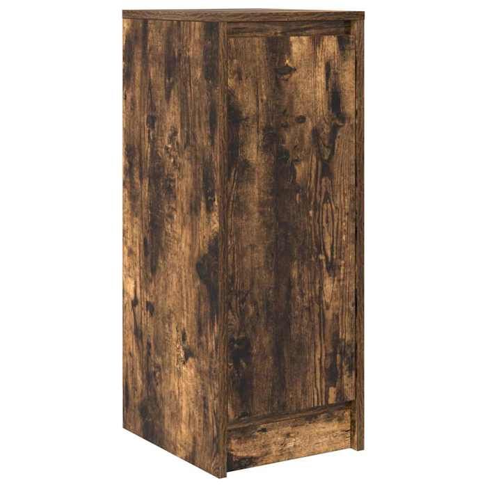 VidaXL Buffet chêne fumé 29,5x34x76 cm bois d'ingénierie, meuble de rangement, meuble de rangement de cuisine, meuble de 861611