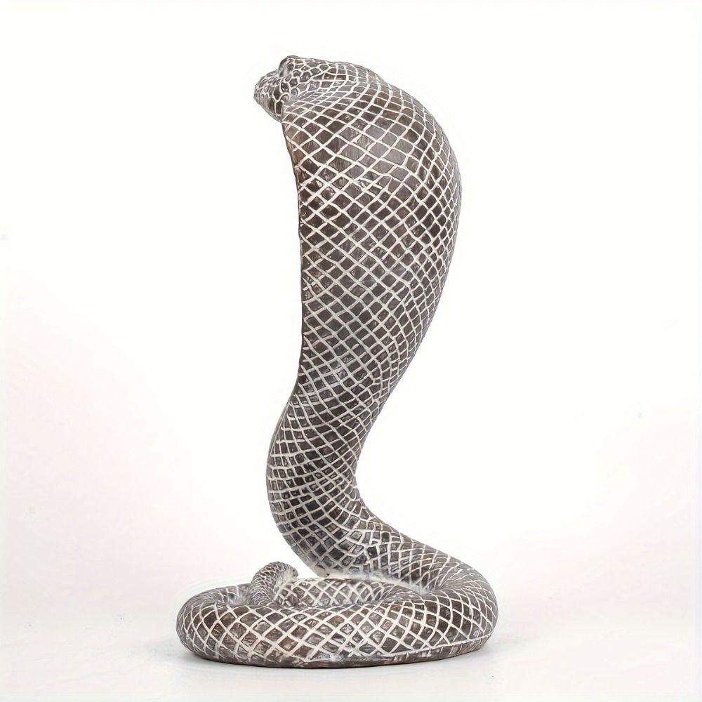 Schlange Simulierte Kobra Figur Schuppen Tier Simulationsmodell 3D Kobra Modell Spielzeug Halloween