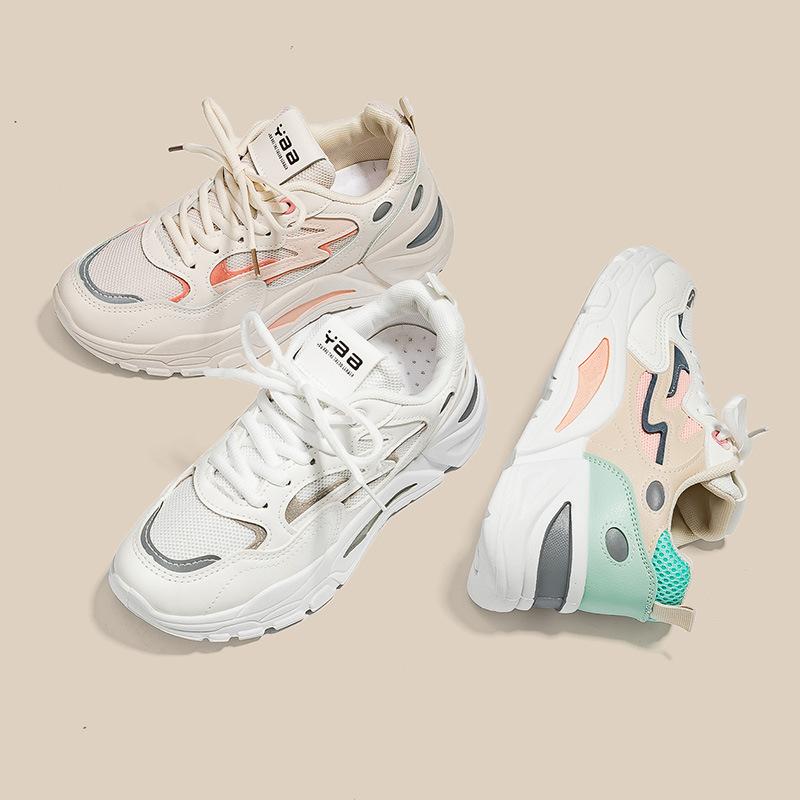 Dad Shoes New Women's Shoes Mesh Breathable Versatile Casual Multicolor Sports Shoes