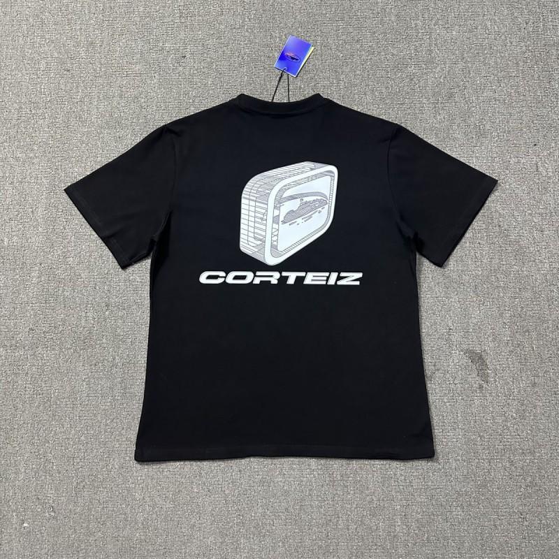 Corteiz Short Sleeve T-Shirt Mens Loose Fit Graphic Print Crew Neck Casual Streetwear Tee