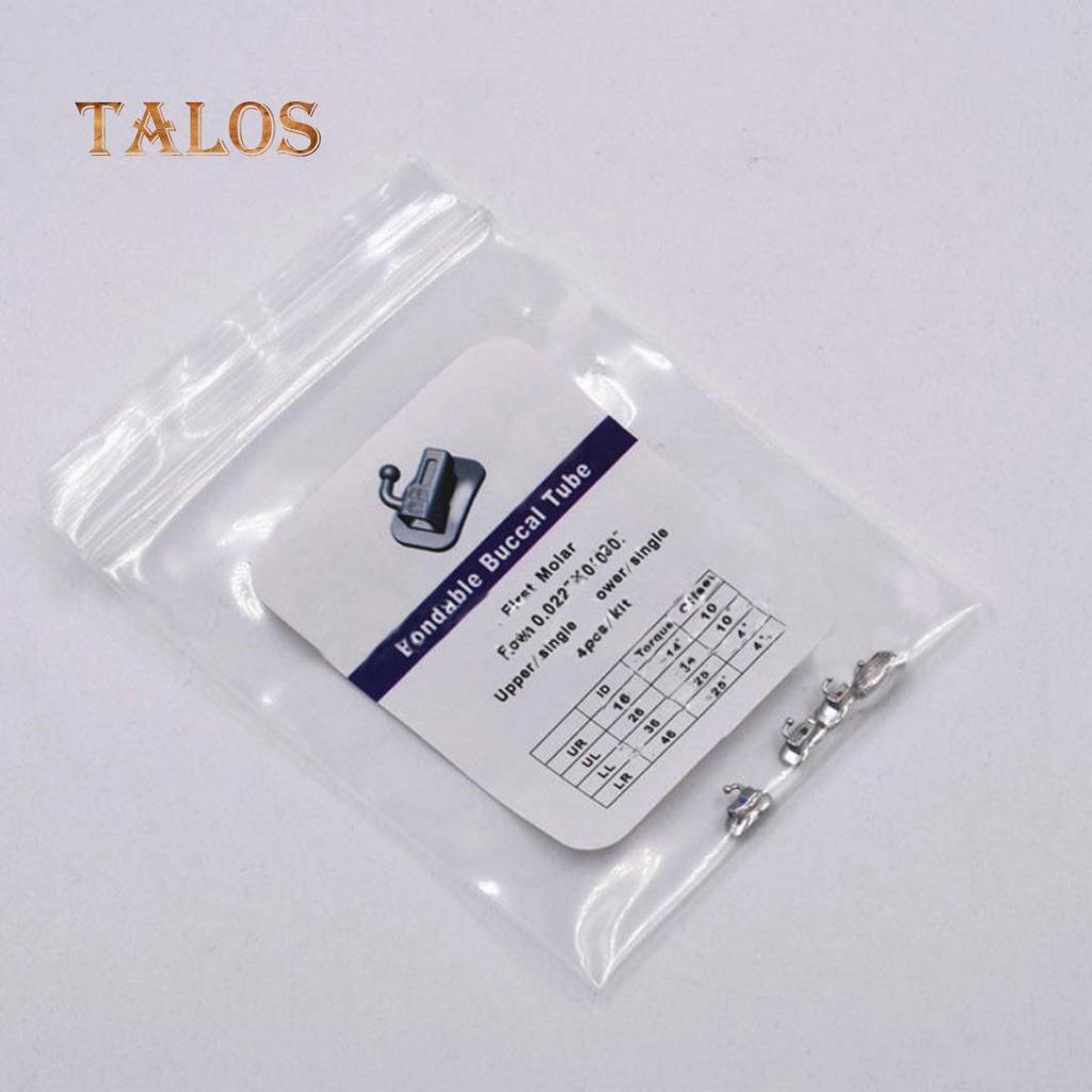 4Pcs/Pack Dental Orthodontic 1st Molar Bracket Buccal Tube Bondable Roth 022 Convenient