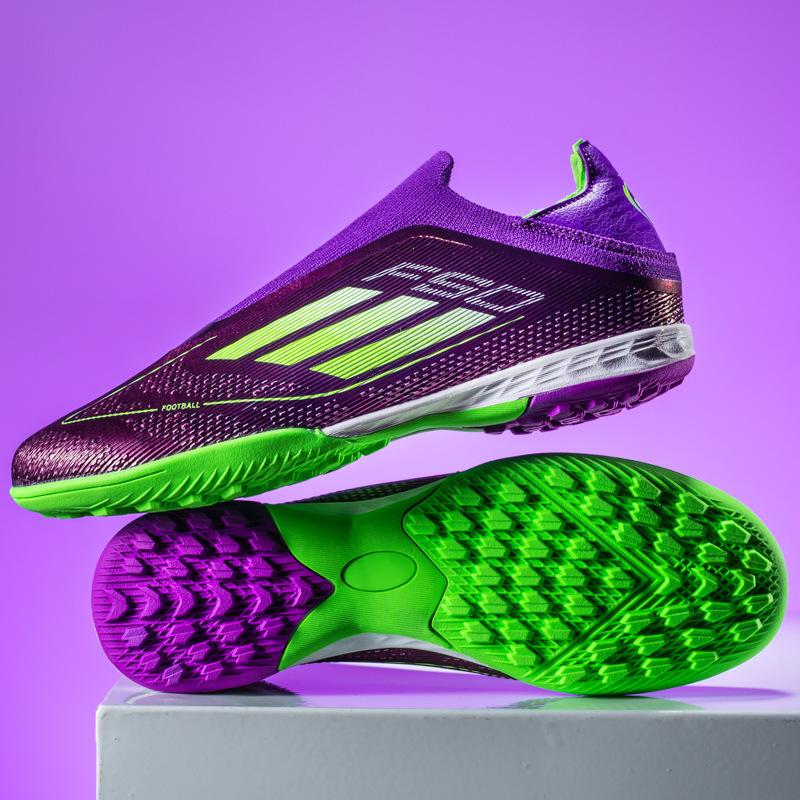 Football shoes seamless fly-woven TF broken