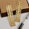 Brass Ruler Bookmark Letters Metal Bookmark School Supplies Number Letter Bookmark  Reading