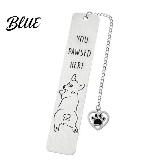 Creative Cat Bookmark Cute Bookmark Funny Metal Page Marker with Stainless Steel Quotes
