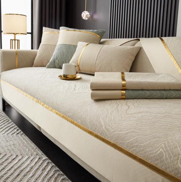 Легкая роскошная подушка для дивана Chenier Solid Cheniel Противоскользящий чехол — фото 16