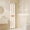 Suction Cup Folding Shower Curtain, Bathroom, No Need Drilling, Dry Wet Separation, Invisible Waterproof Shower Room Partition