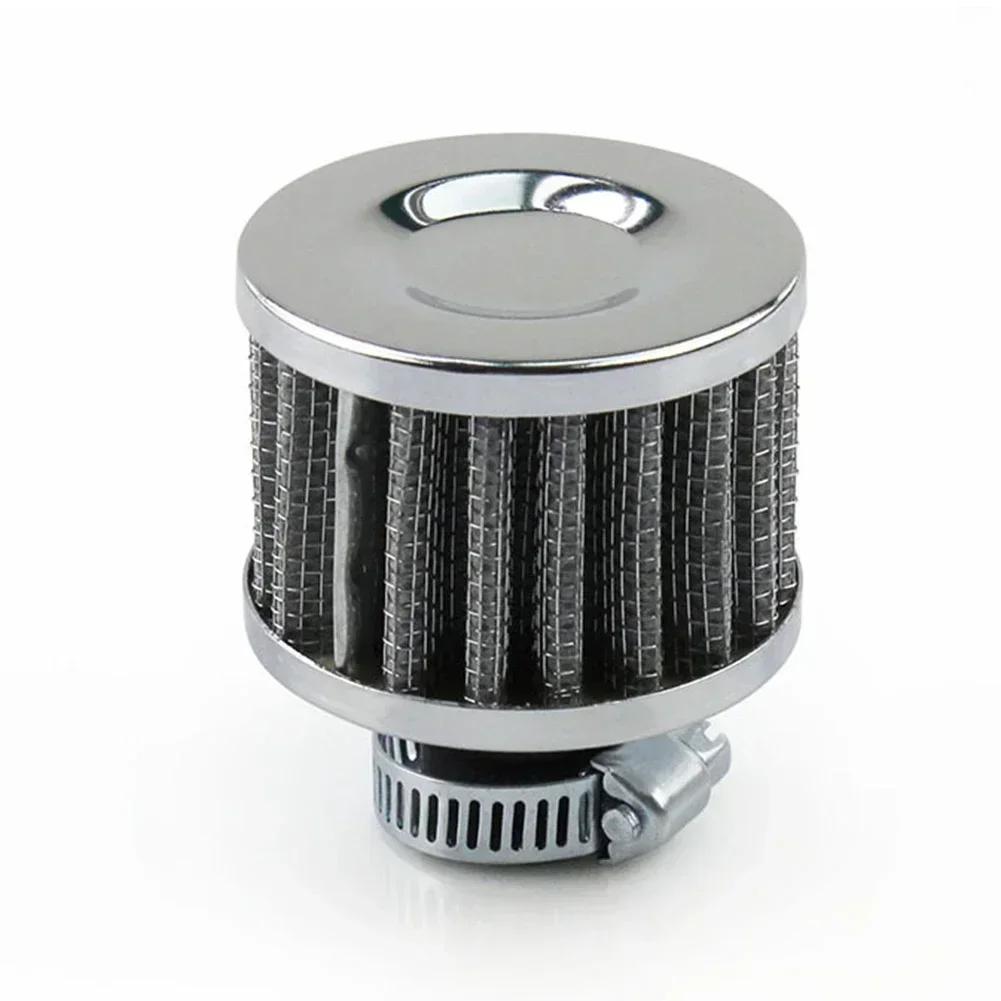 Excellent Breathability Air Filter for Car Motorcycle Quad Bike 12MM Round Crank Case EngIne Breather Oil Air Filter