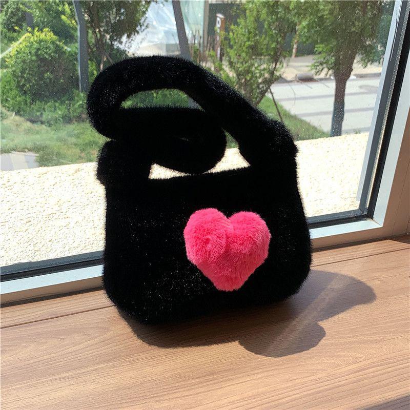 

Yogodlns Роскошные женские сумки из искусственного меха с сердечками, маленькие сумки, пушистые плюшевые женские сумки на плечо, модные женские пушистые сумки-клатчи под мышками