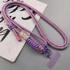 Adjustable Phone Lanyard with Auspicious Clouds Pattern Long Crossbody Strap Anti-loss Phone Tether Fashionable Phone Accessory