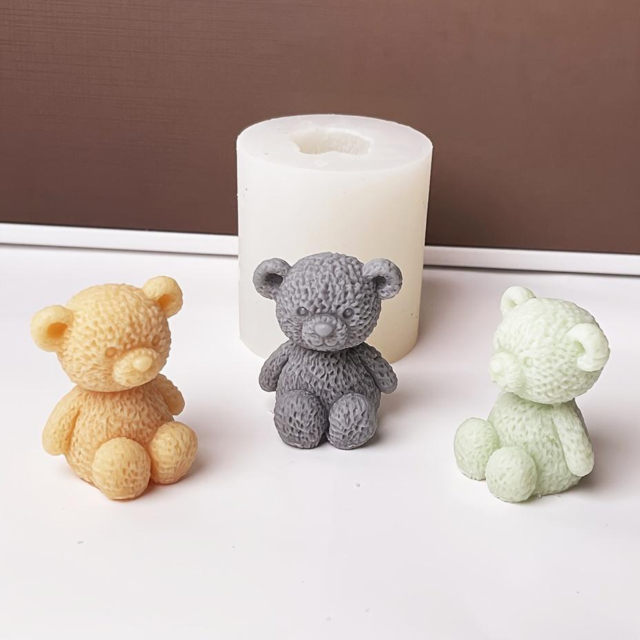 1pc Teddy Bear-Shaped Silicone Mold for DIY Crafts Perfect for Resin, Candles, Clay Durable Ideal for Creative Hobbyists, DIY Craft Supplies