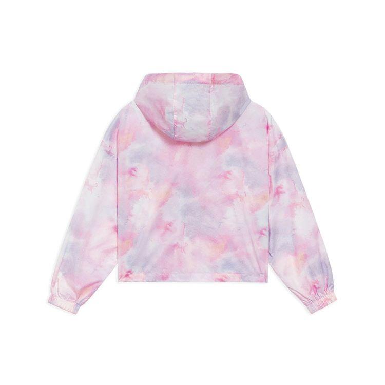 Li Ning Sports Fashion Serie - Kirschblüten-Serie SS22 Lässige Kapuzenjacke mit langen Ärmeln Damenjacken Rosa AFDS946-2