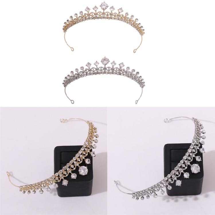 Crystal Crowns Tiaras Wedding Bridal Hair Jewelry Accessories Girl Woman Princess