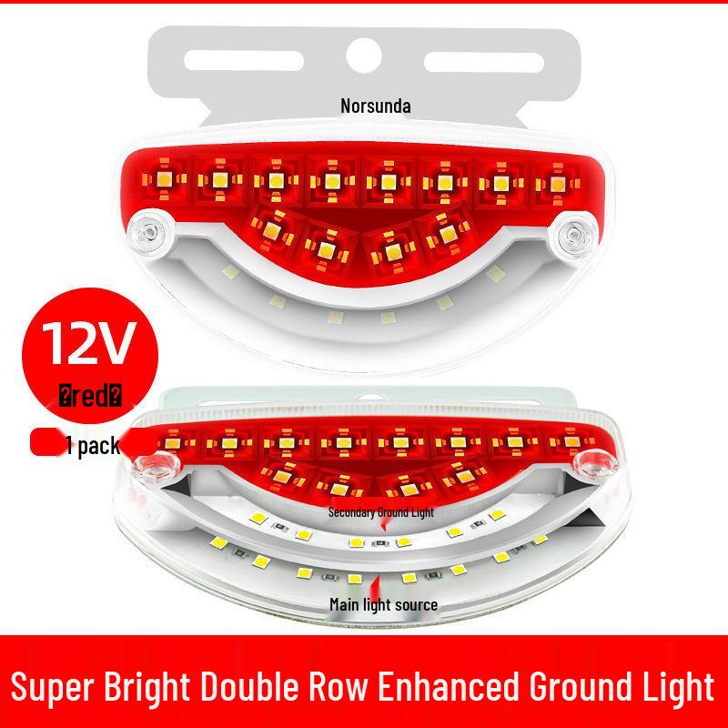 24V LED Truck Ground Light: High Brightness, Waterproof Side Marker, 12V Tire & Turn Signal Light