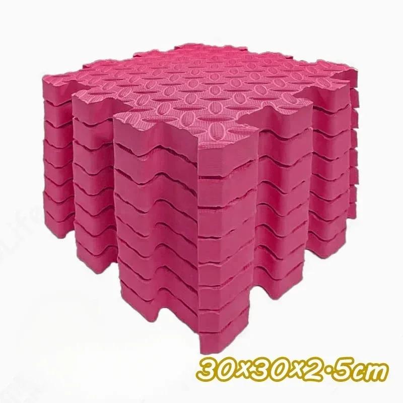 6Pcs 2.5cm Thickening Baby Interactive Game Carpet Anti-slip and Shockproof Living Room and Bedroom Mat Children's Room Carpet