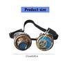 Goth Steampunk Goggles Welding Vintage Cosplay Glasses Halloween Eyewears Accessory for Women Men Cosplay Party