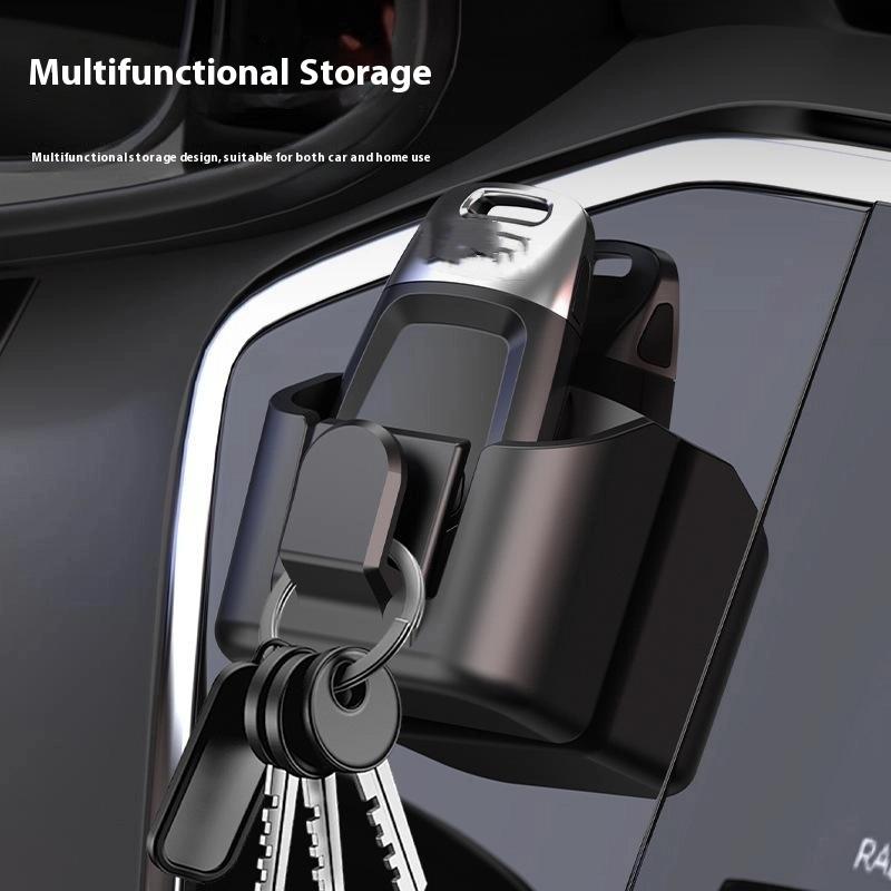 Car Dashboard Key Storage Box Reusable Back Adhesive Organizer Box Anti-Slip Dashboard Organizer Car Stowing Tidying Accessorie